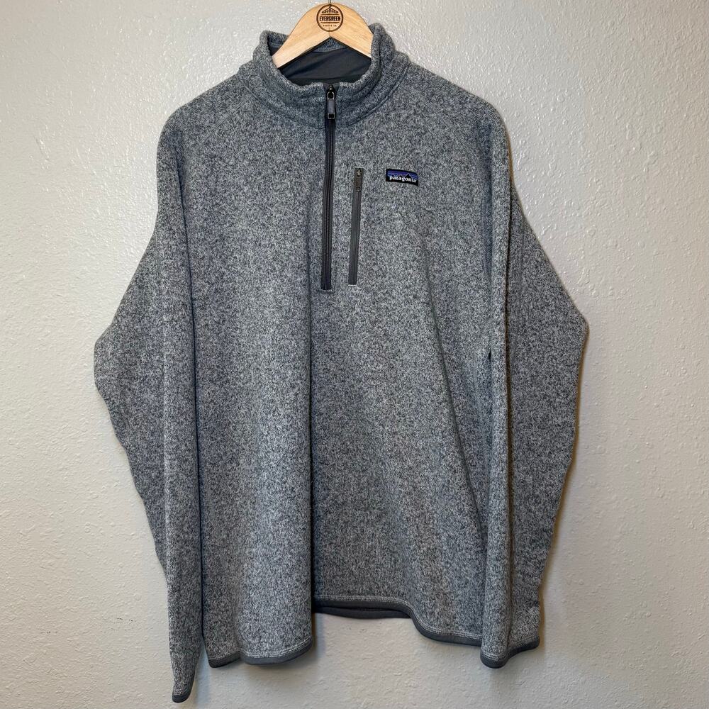 Patagonia Better Sweater 1/4-Zip Fleece Pullover Jacket Stonewash Gray Men’s XXL - Picture 9 of 10